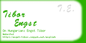 tibor engst business card